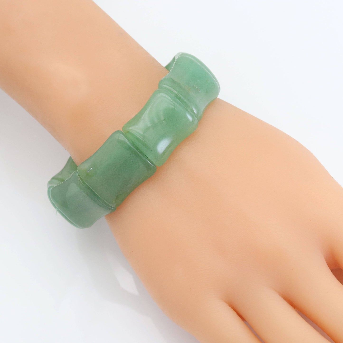 20x22mm Bamboo Shape Stretchy Bracelet, Sku#U1985