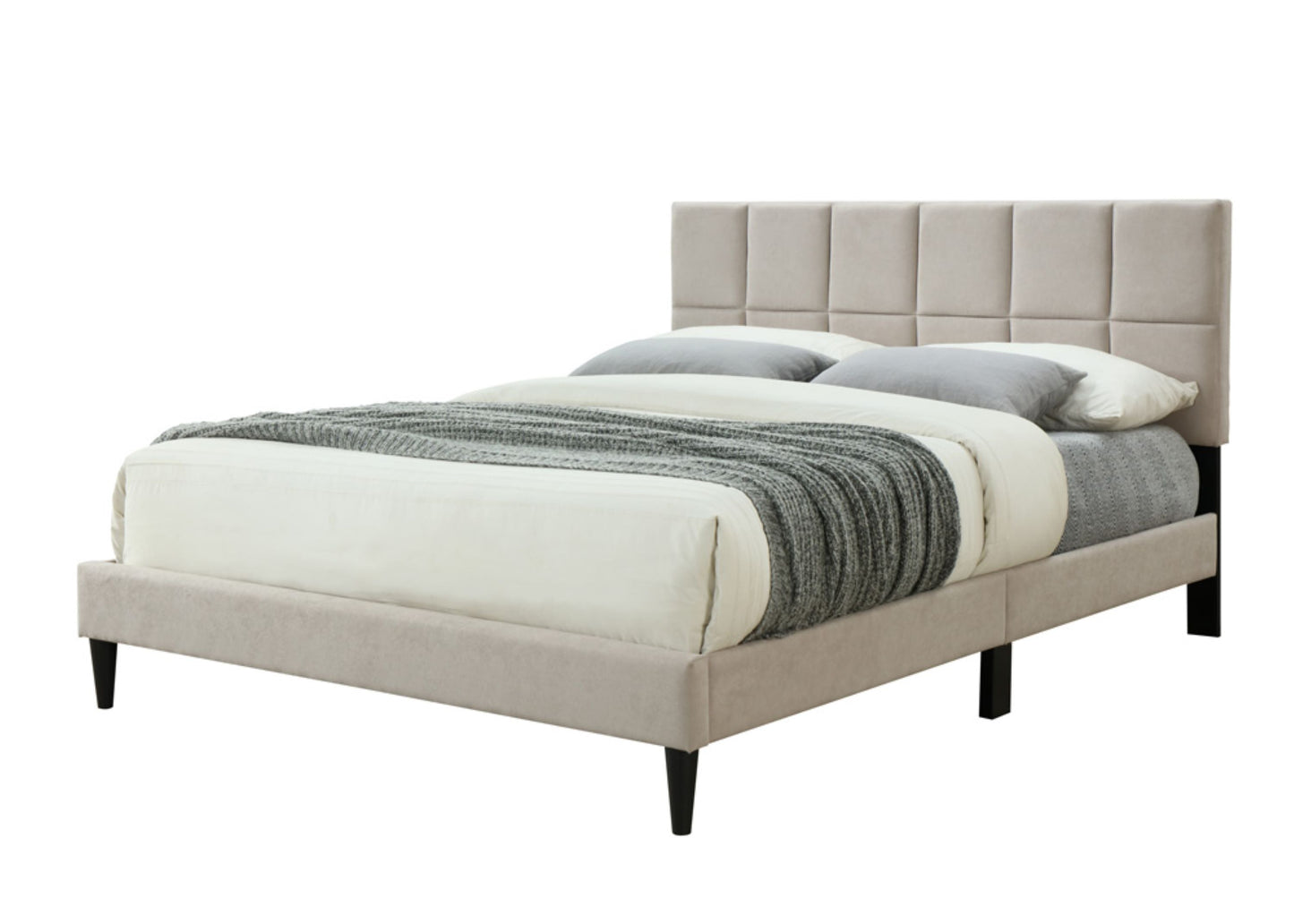Full Sized Squares Bed in a Box with USB