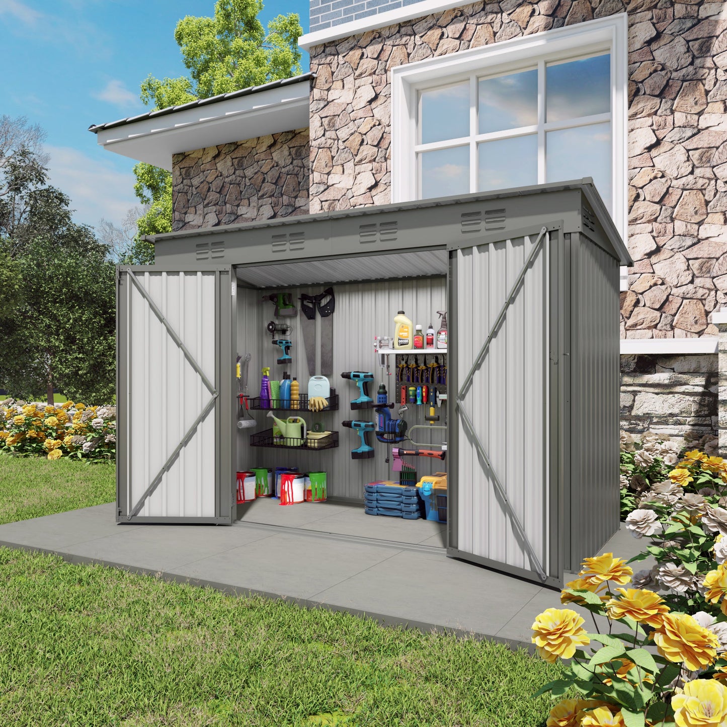 4 x 9 FT Outdoor Storage Shed