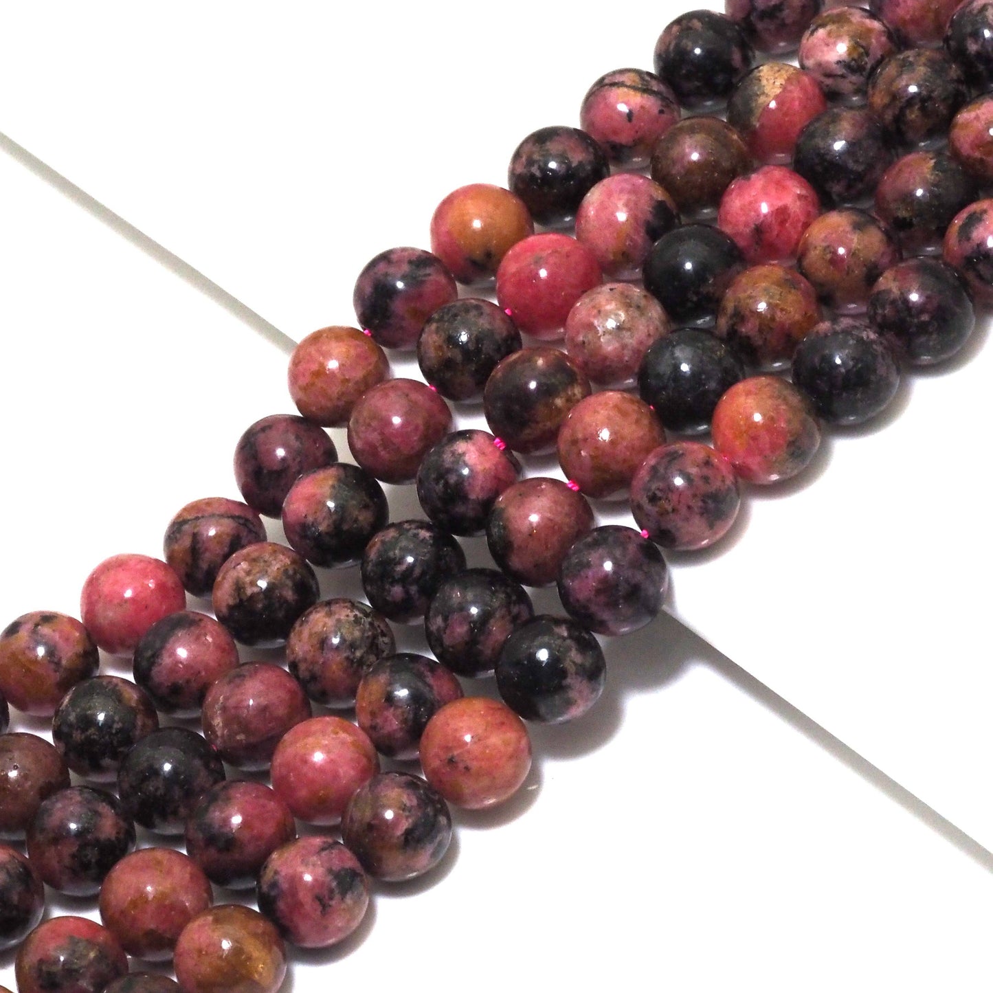 Genuine Brazil Rhodochrosite Round Smooth Beads, 6mm/8mm/10mm