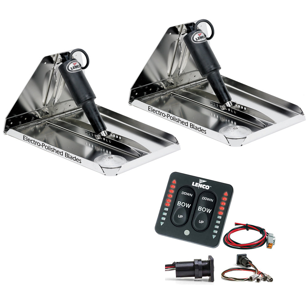Kit de compensateur haute performance Lenco 18" x 14" avec interrupteur à LED 12 V [RT18X14HDI]