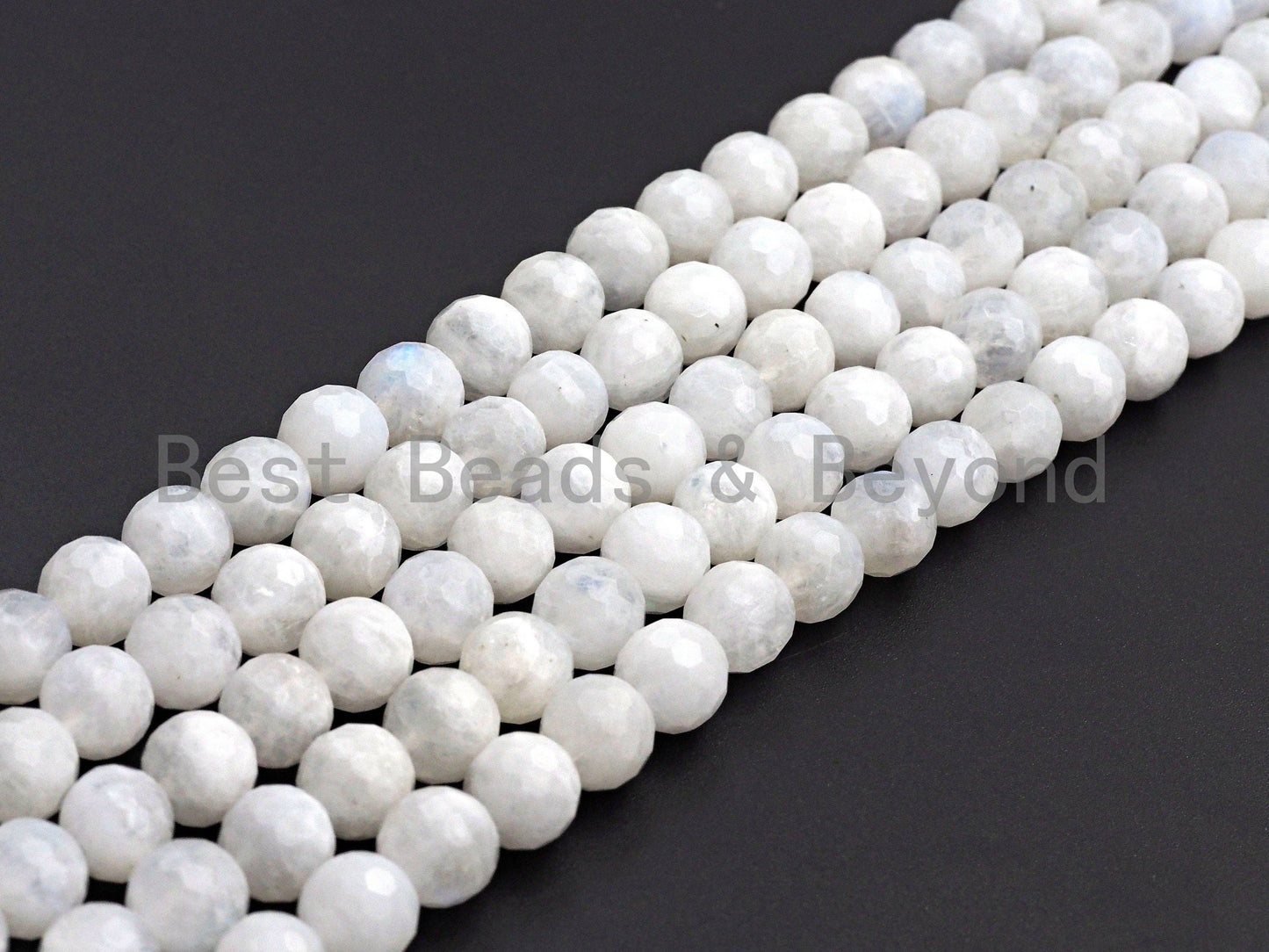 High Quality Natural Blue Moonstone faceted, Round Faceted 6mm/8mm/10mm/12mm Moonstone Beads, 15.5 Full Strand, sku# U818
