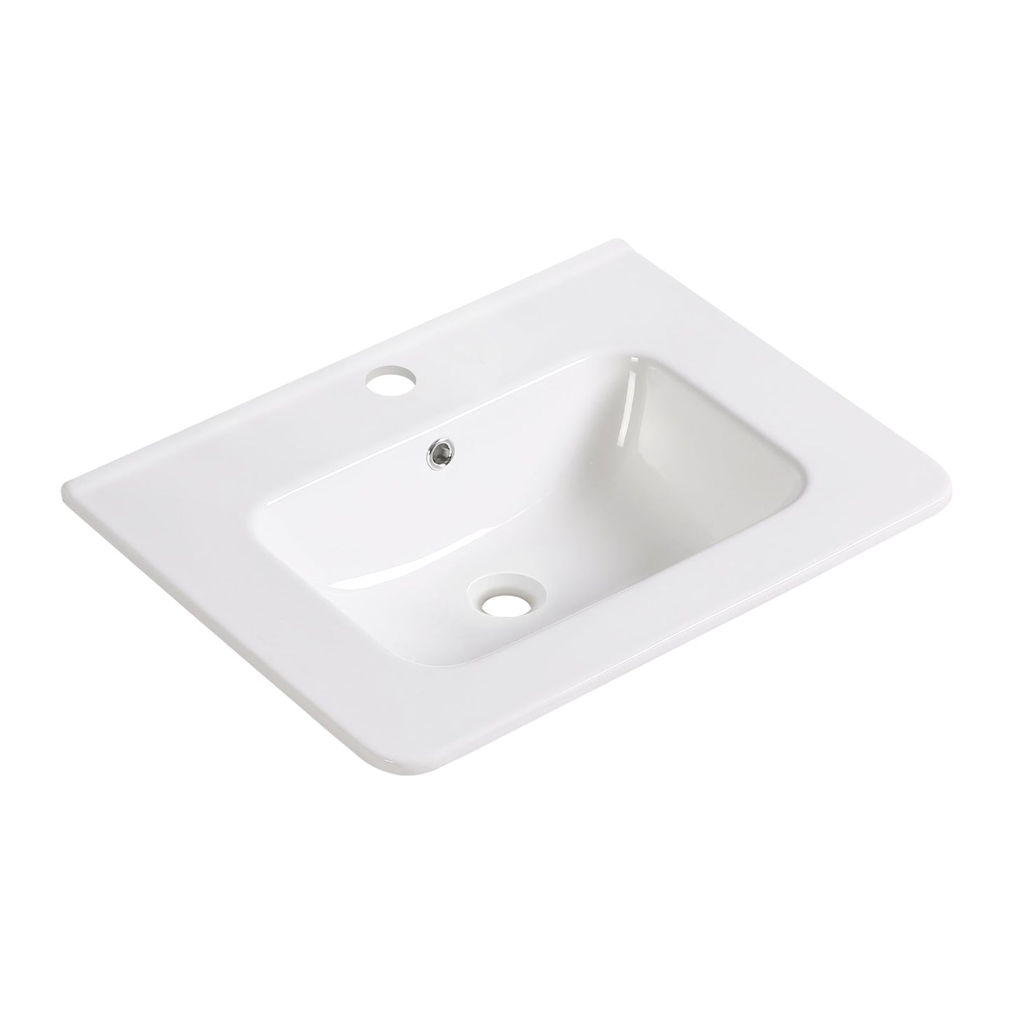 Glossy Ceramic Bathroom Vessel Sink