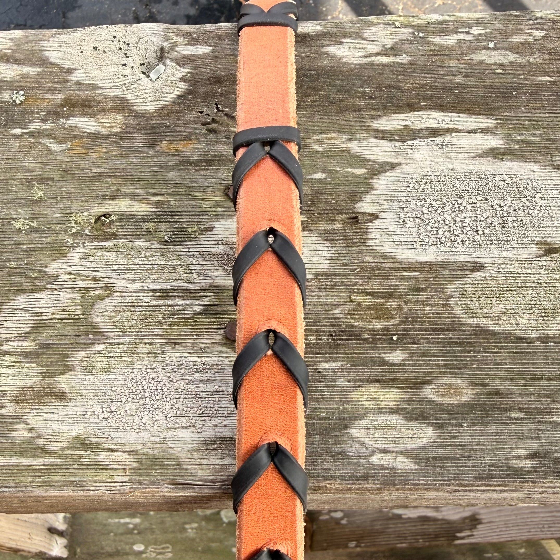 Leather Laced Barrel Reins