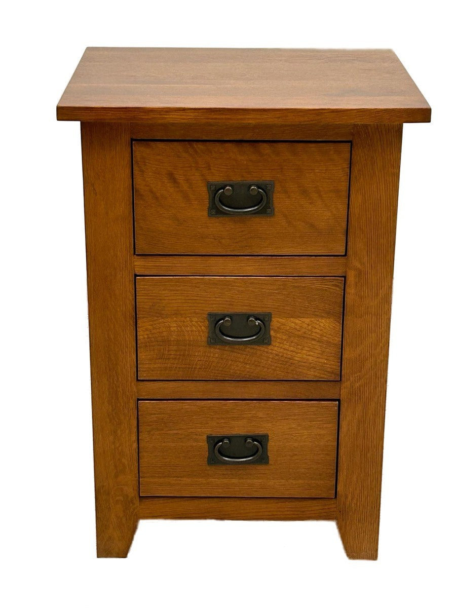 Mission Quarter Sawn Oak 3-Drawer Nightstand | In Stock & Ready to Ship