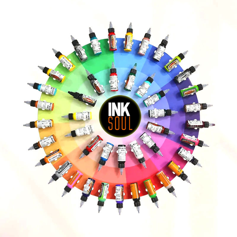 360° Tattoo Ink Display Turntable Wheel Rack