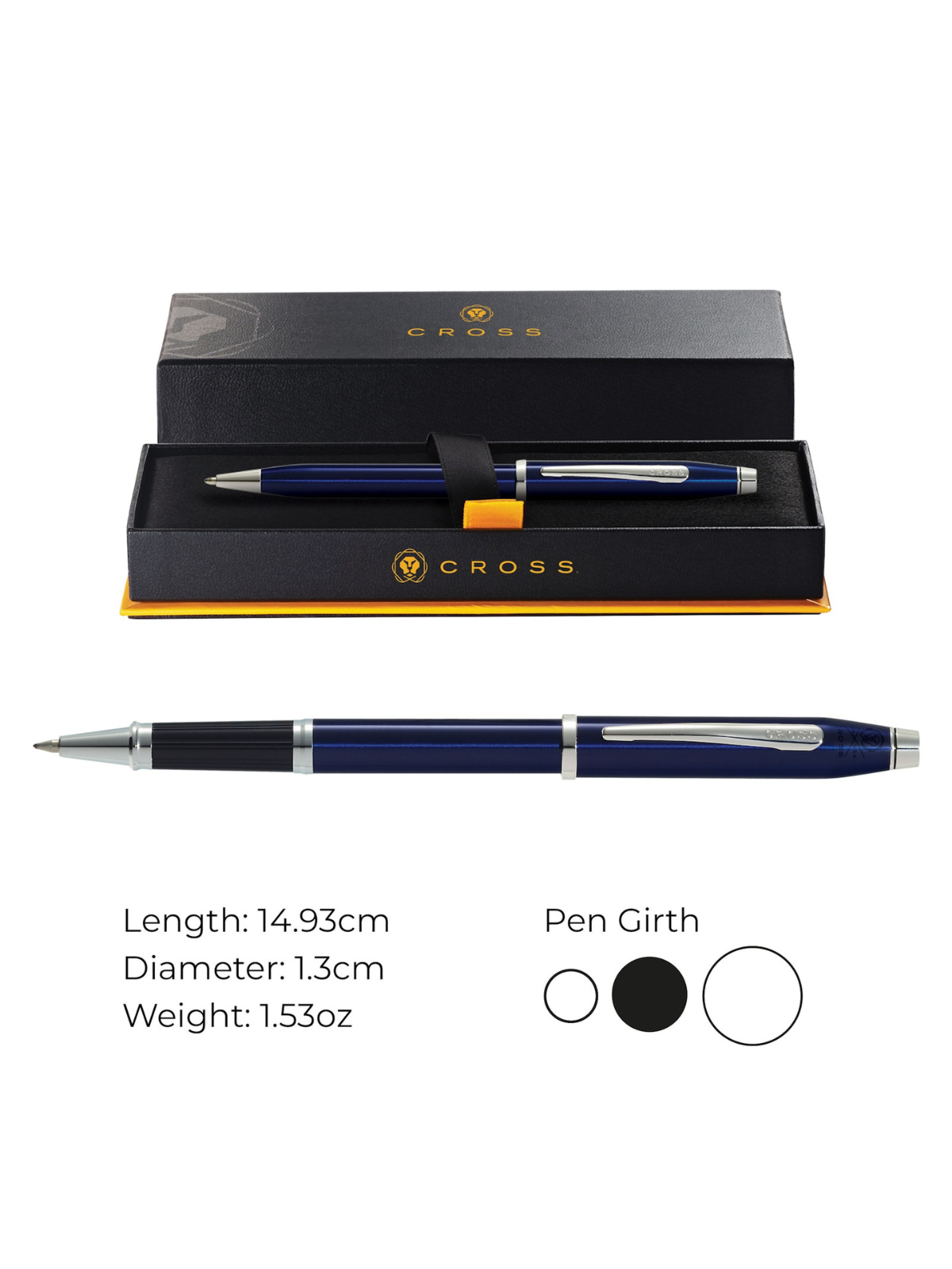 Century® II Blue Lacquer Rollerball Pen