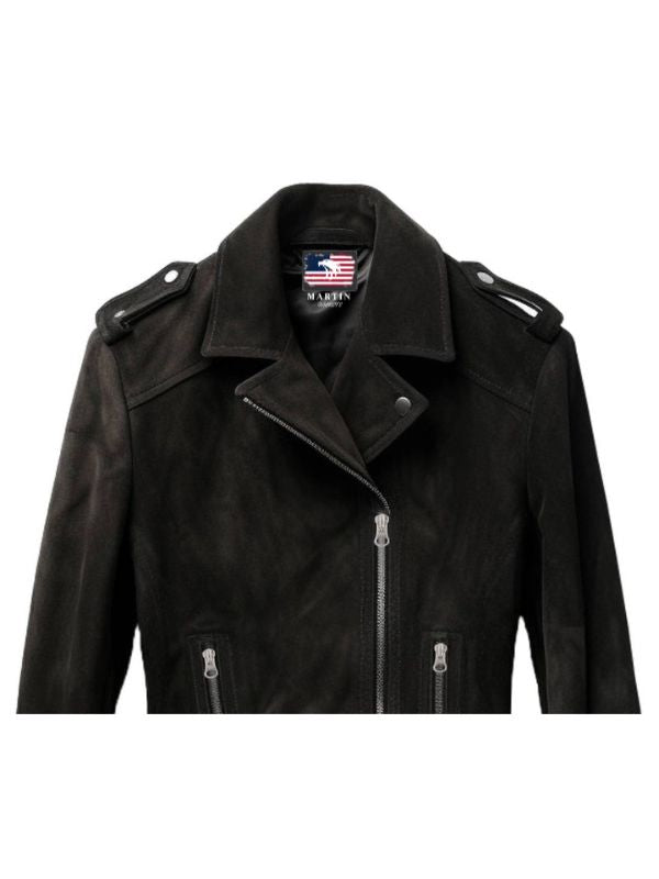 Men’s Black Suede Leather Jacket