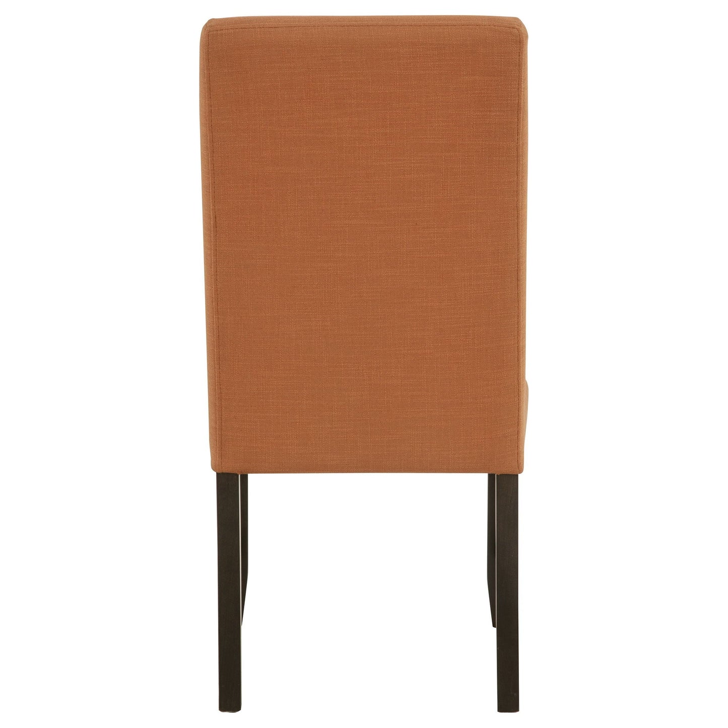 Berning Fabric Upholstered Parson Side Chair Salmon Orange (Set of 2)
