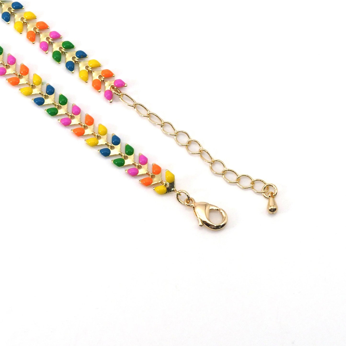 Colorful Enamel Gold Choker Necklace,sku#EF280