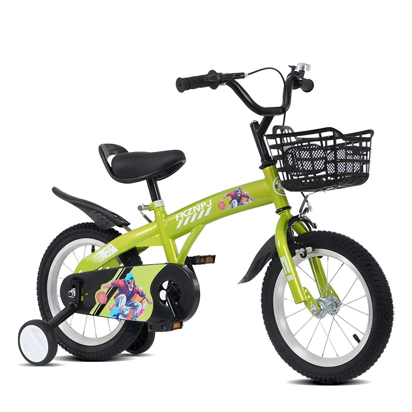FKZNPJ 16 Inch Sporty Kids Bike With Training Wheels