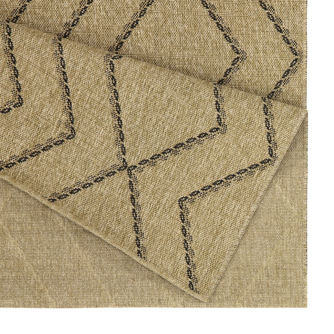 Earth GC_NTL1010 Jute/Black Area Rug