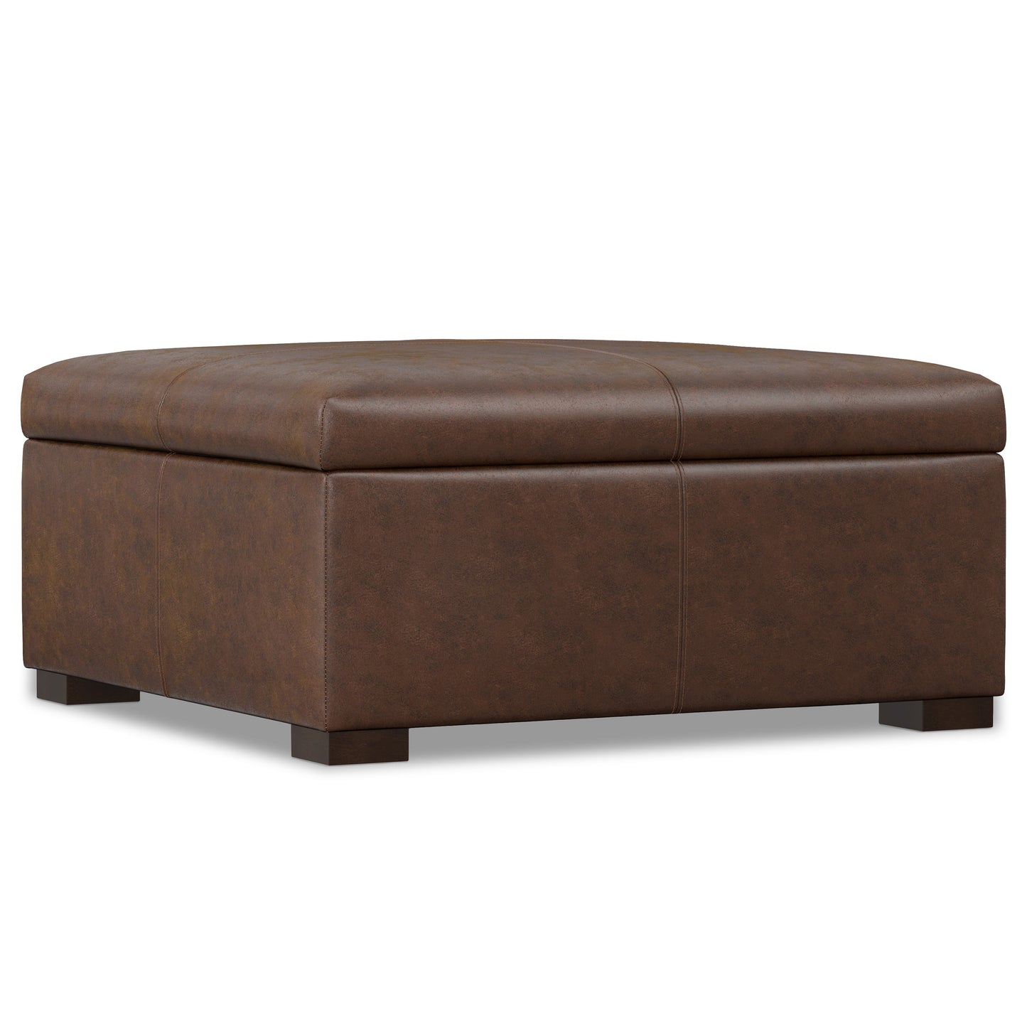 Gabbie 36 Inch Wide Square Coffee Table Storage Ottoman
