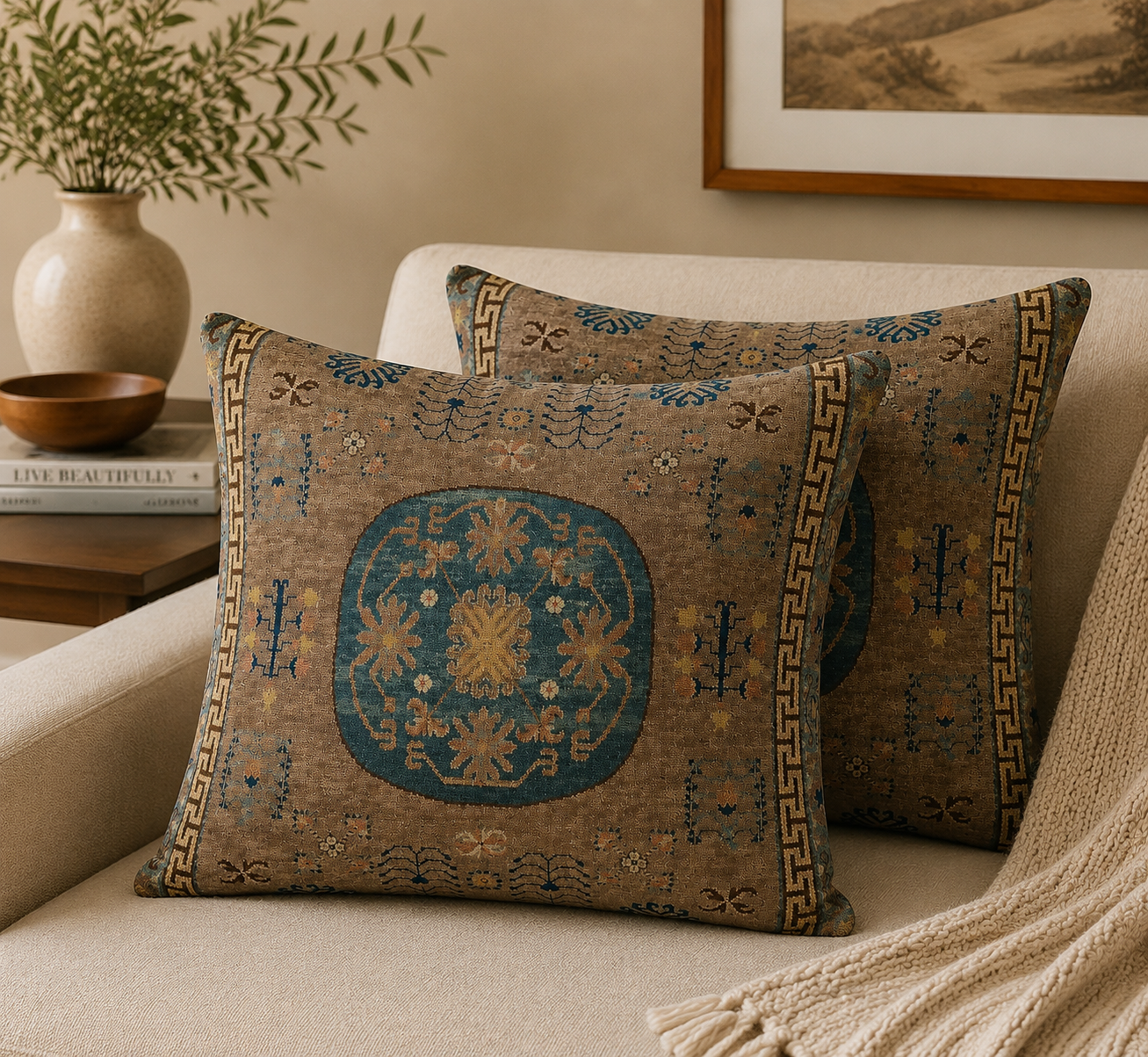 Persian-Inspired Luxurious Accent Cushions
