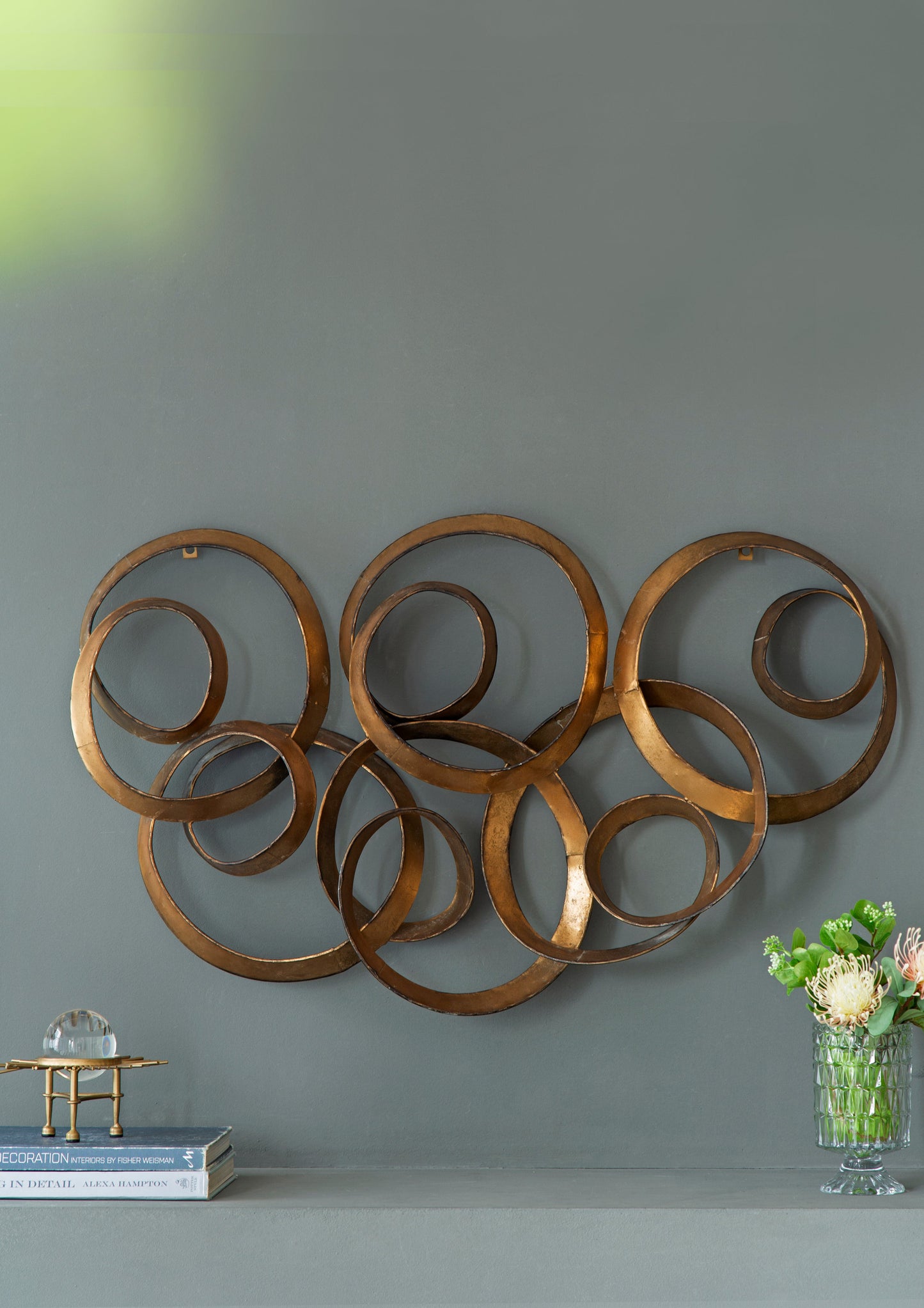Seretha Gold Leaf Wall Décor