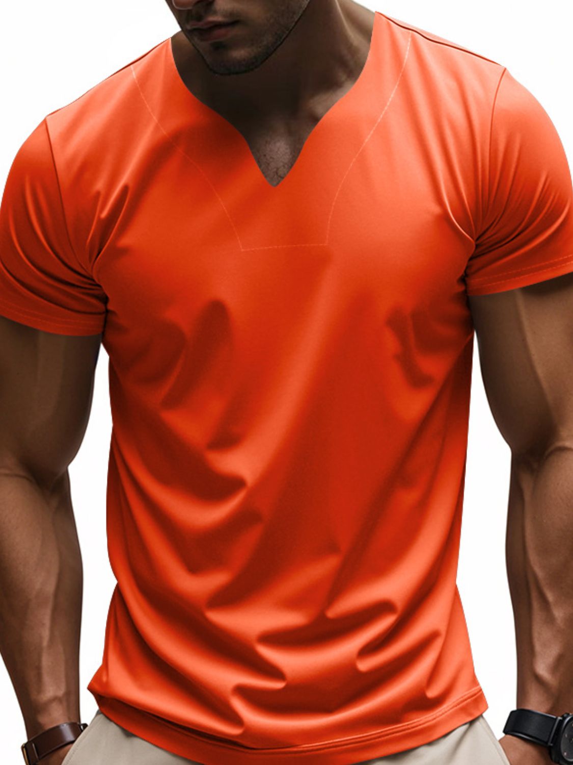 Men's Full Size Short Sleeve T-Shirt Plus Size