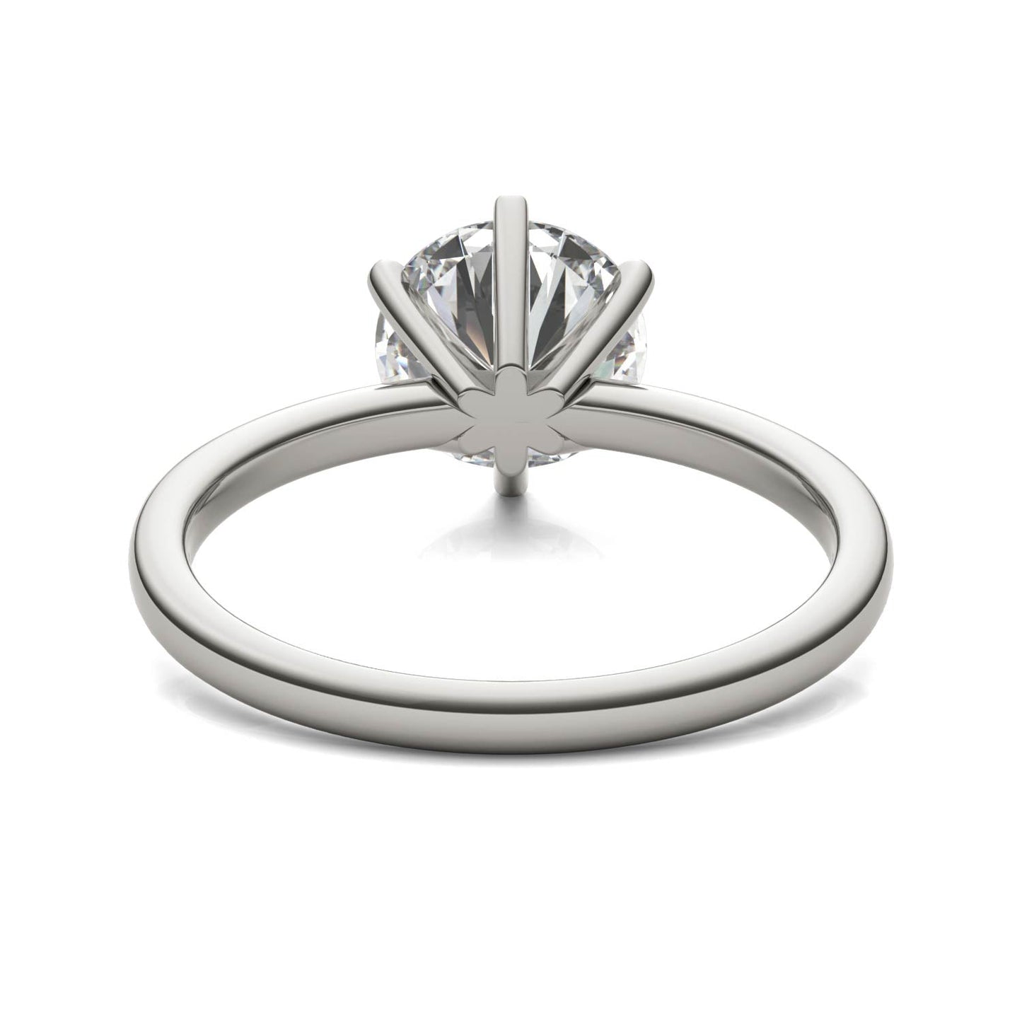 2.00 CTW AGI Certified Lab Grown Diamond Solitaire Engagement Ring – G-VS Clarity, 14K White Gold