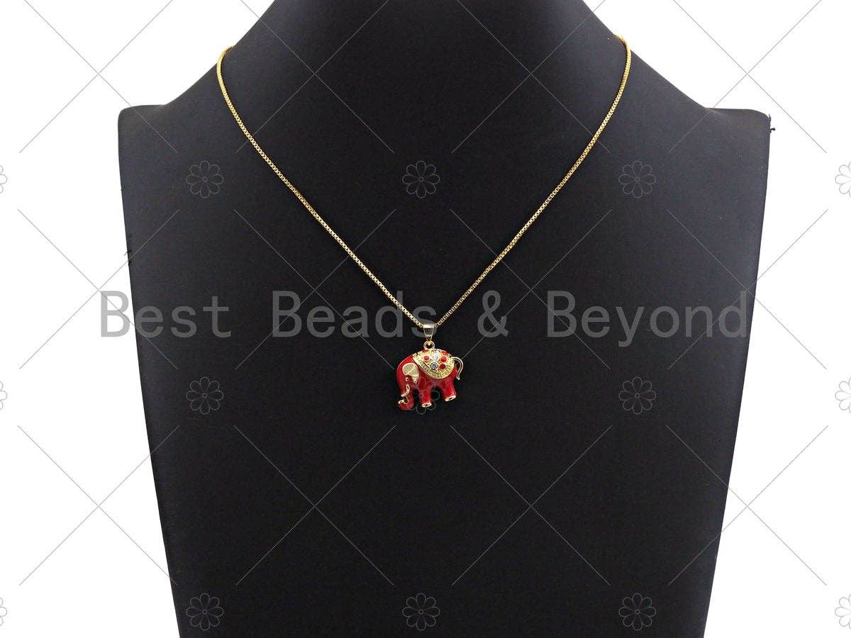 Enamel Thailand Elephant charm, Black White Red Turquoise Enamel Pendant, Enamel Elephant charm, Animal  jewelery, 19x22mm,sku#LK63