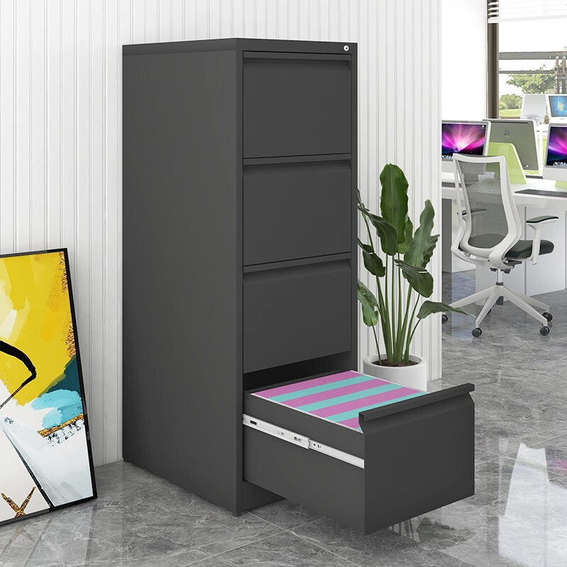 4 Drawer Vertical File Cabinet with Lock