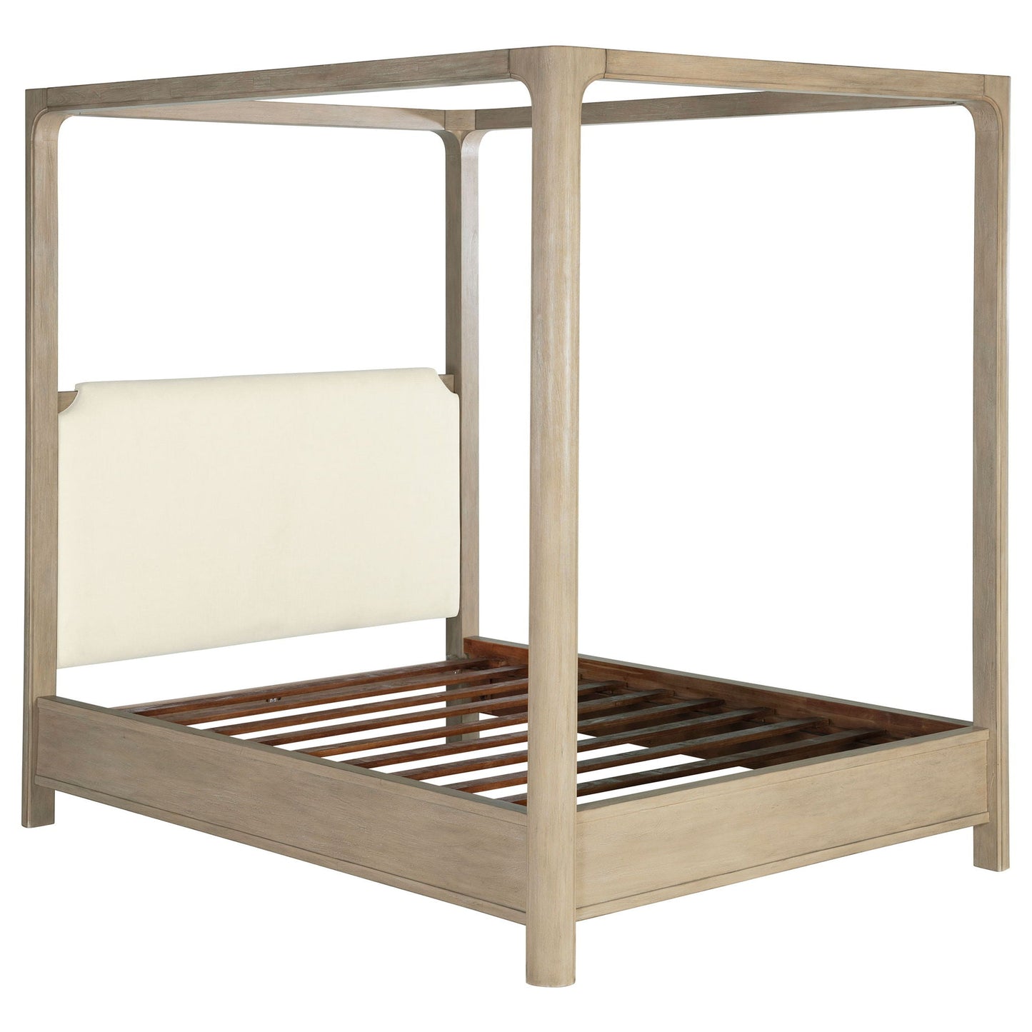 Solano 85-inch Queen Canopy Bed Weathered Mango