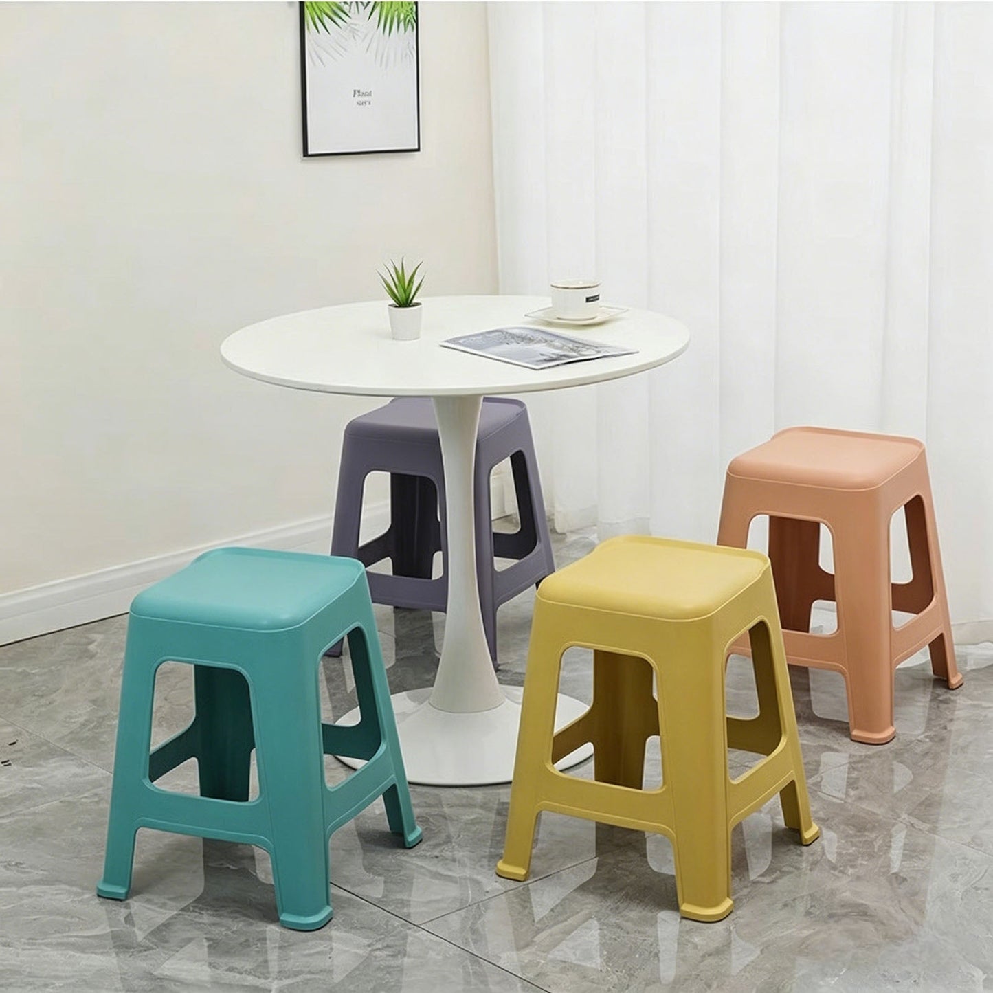 5 Pack Stackable Classroom Stools