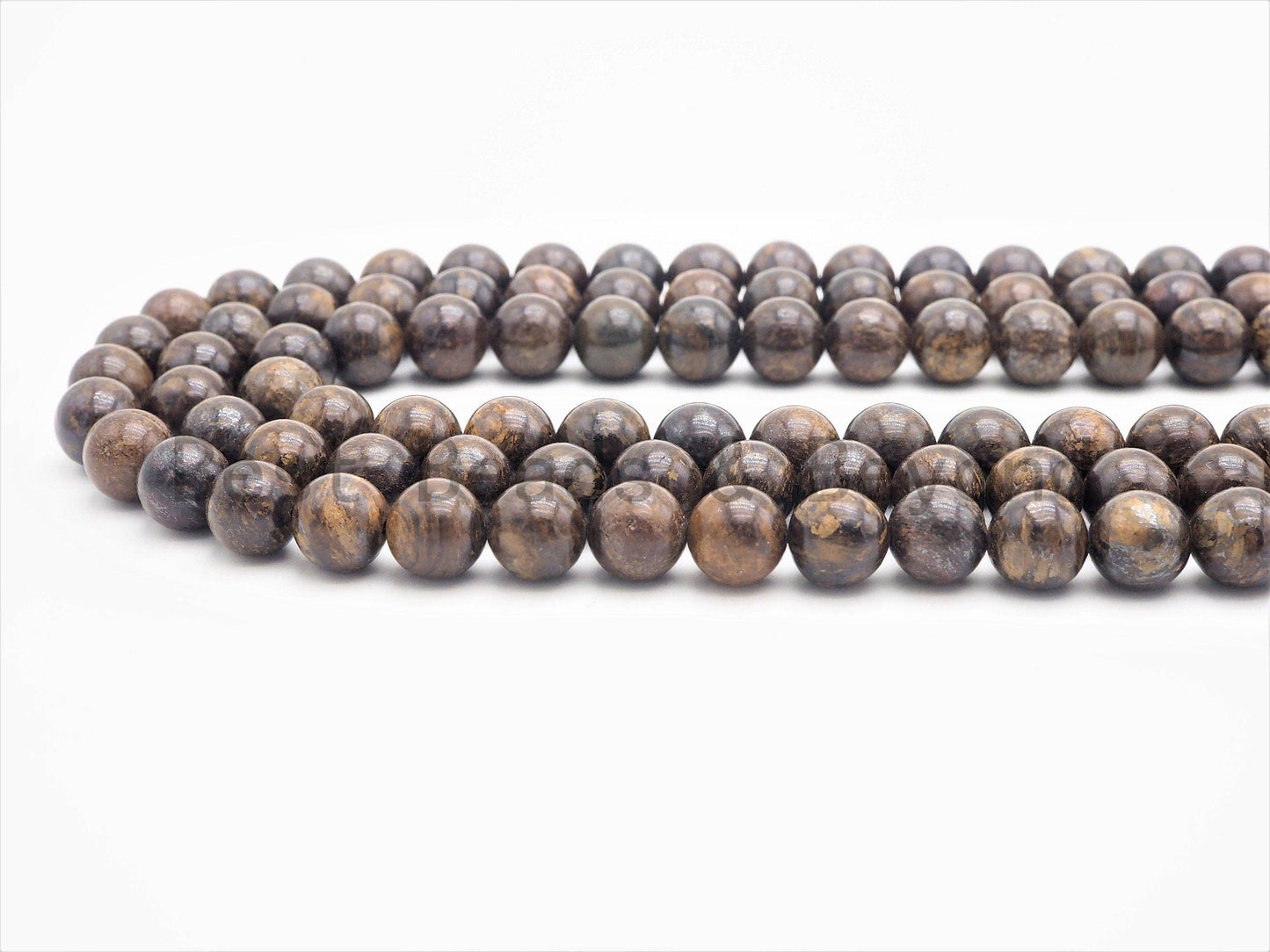 Quality Natural Bronzite Round Smooth Beads,6mm/8mm/10mm/12mm beads, Bronzite Brown Gemstone, 15.5inch strand, SKU#U388