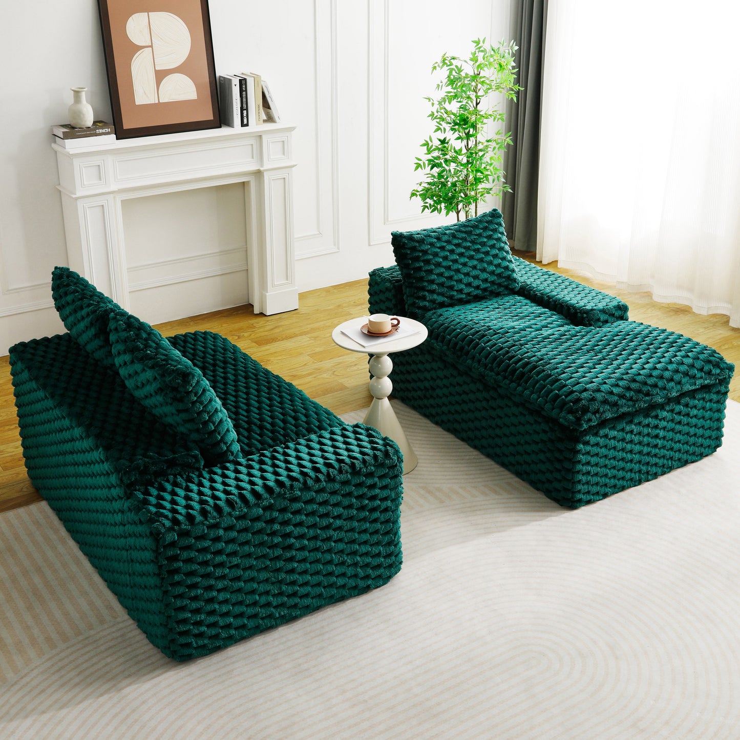 Green Turtle Velvet Versatile Sofa