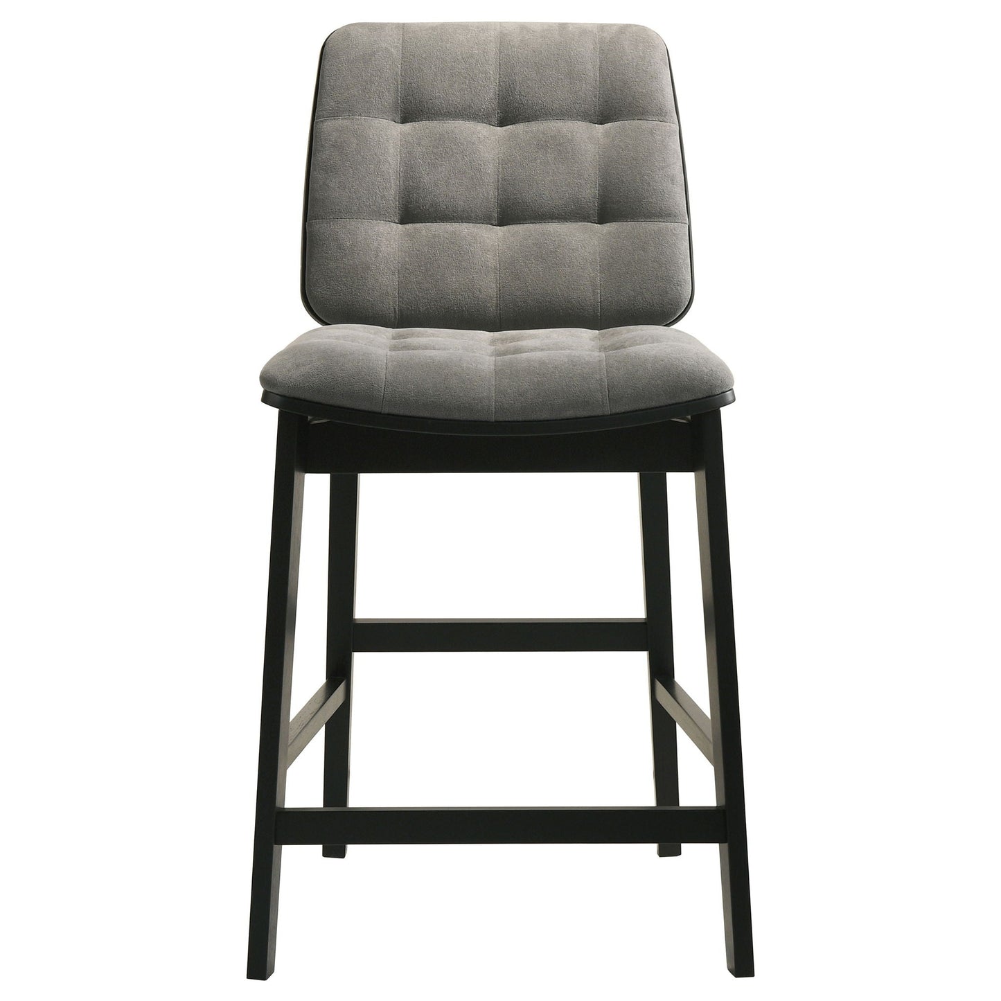 Hamlyn 5-piece Round Wood Counter Height Dining Set Grey and Black