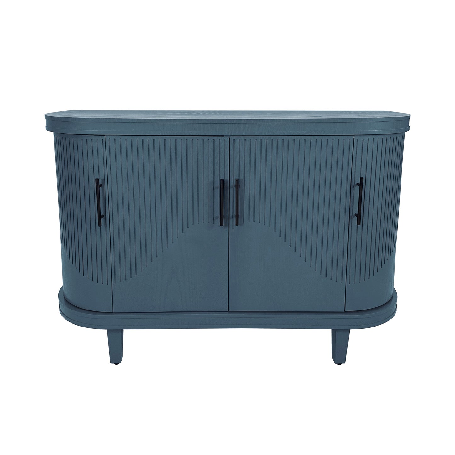 Modern Curved Sideboard 47.2-Inch Decorative Storage Cabinet