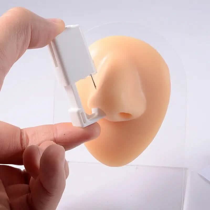 2mm Gold White Diamond Disposable Safe Nose Ear Nail Punch