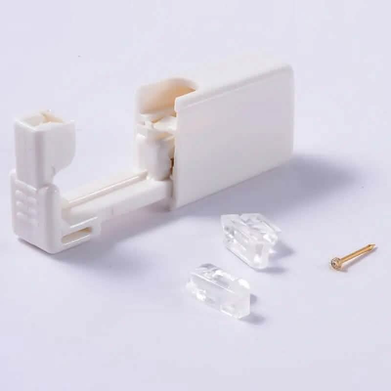 2mm Gold White Diamond Disposable Safe Nose Ear Nail Punch