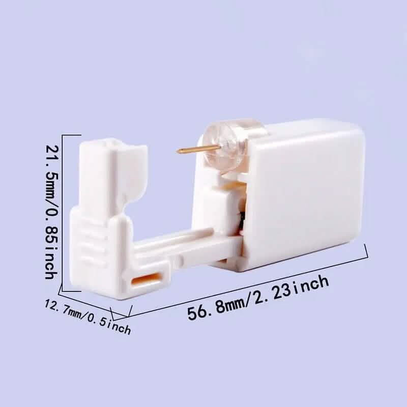 2mm Gold White Diamond Disposable Safe Nose Ear Nail Punch