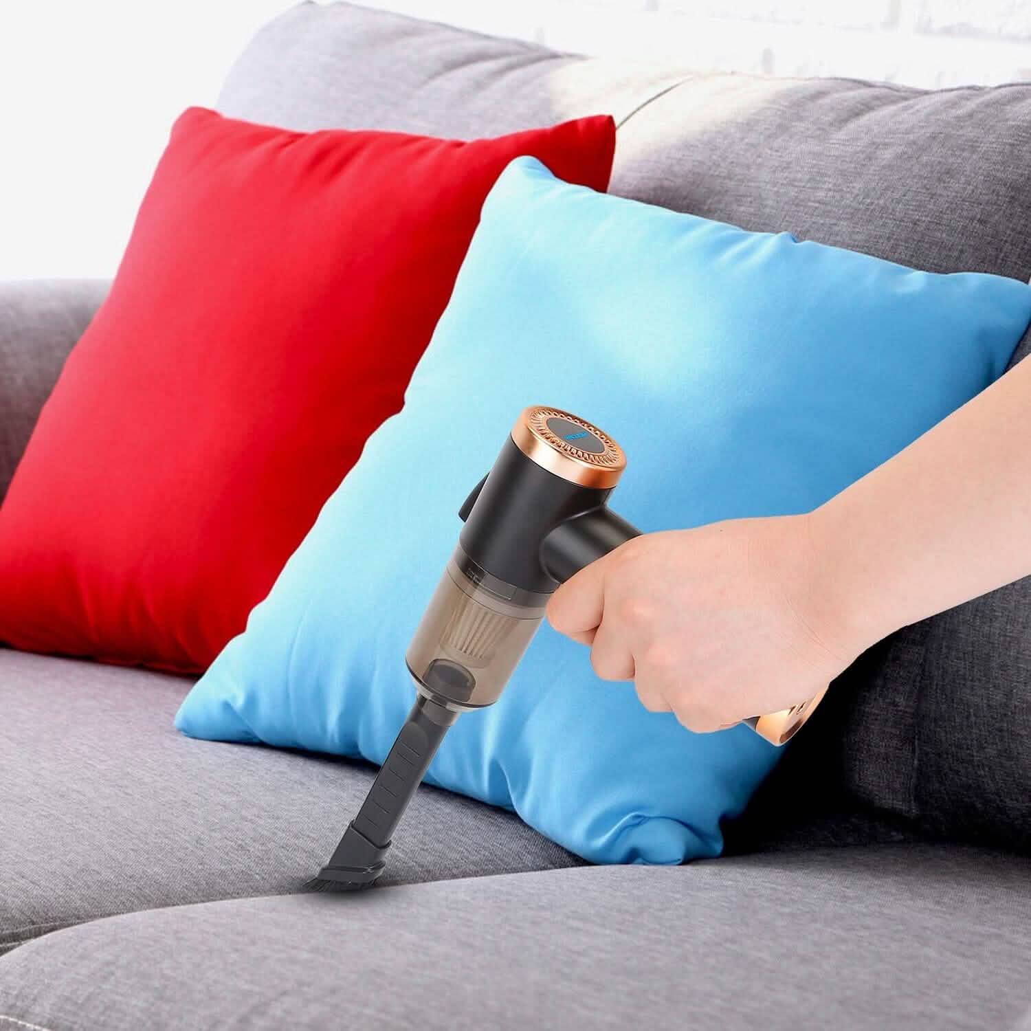 Aspirateur portatif rechargeable 3-en-1 120W avec buse-brosse