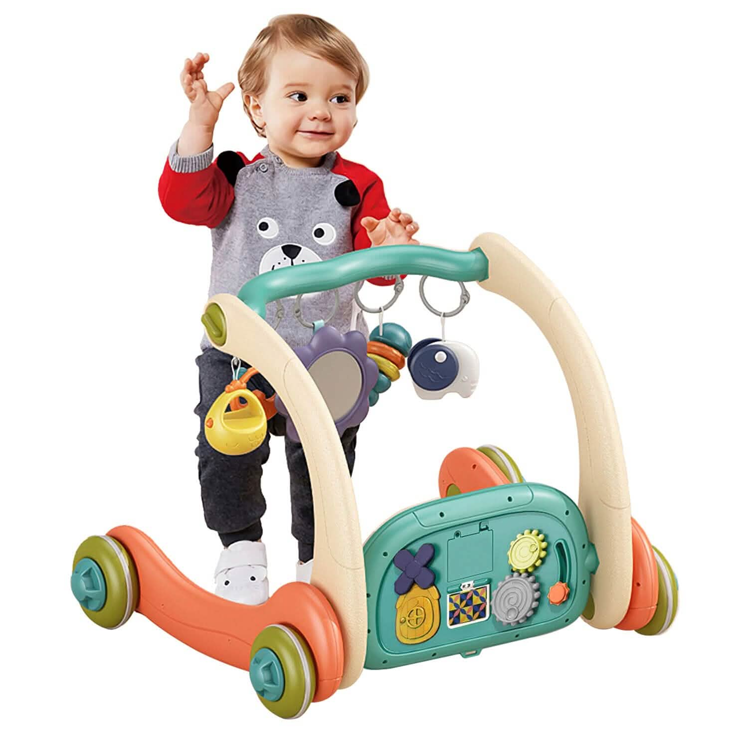 3-in-1 Baby Gym Playmat with Learning Walker for 0-12 Months Old
