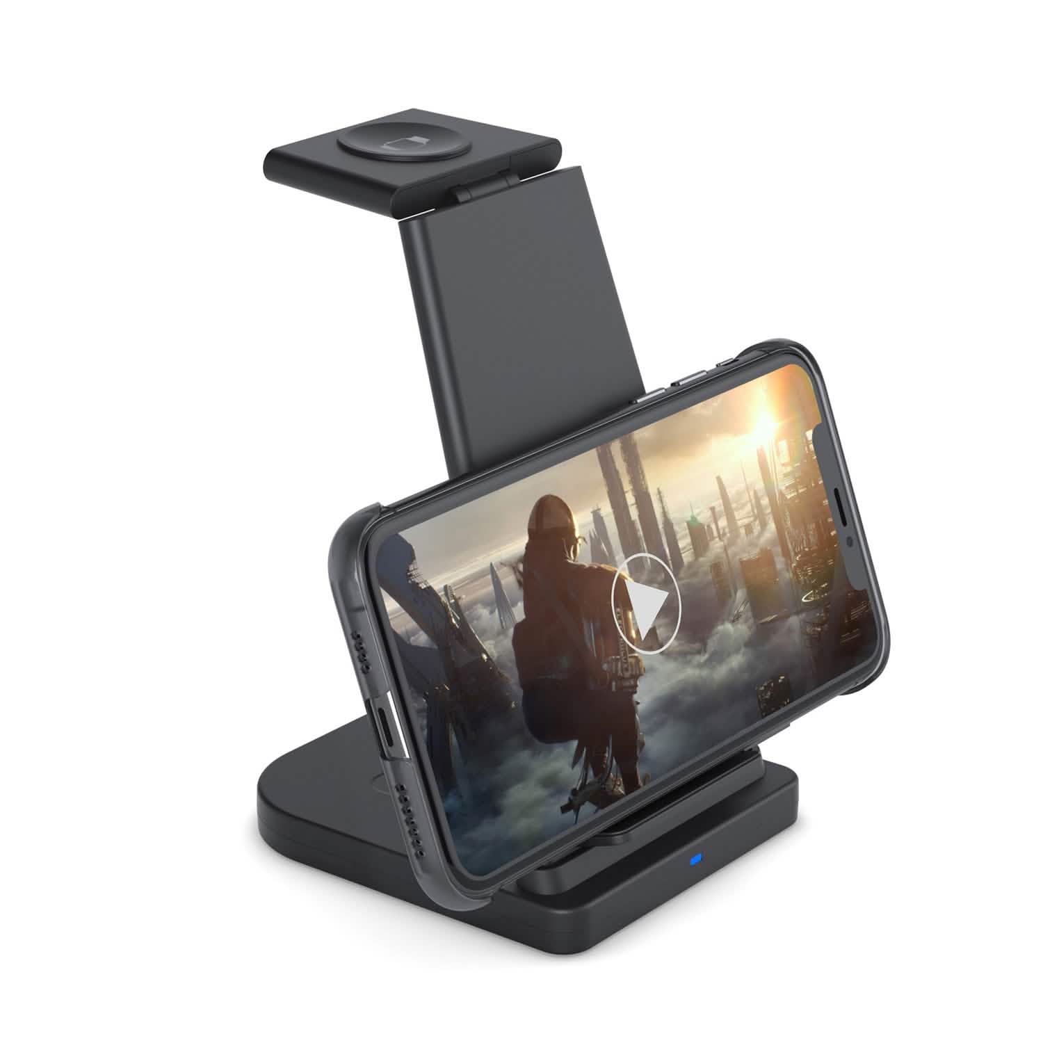 3-in-1 Foldable Fast Wireless Charging Stand