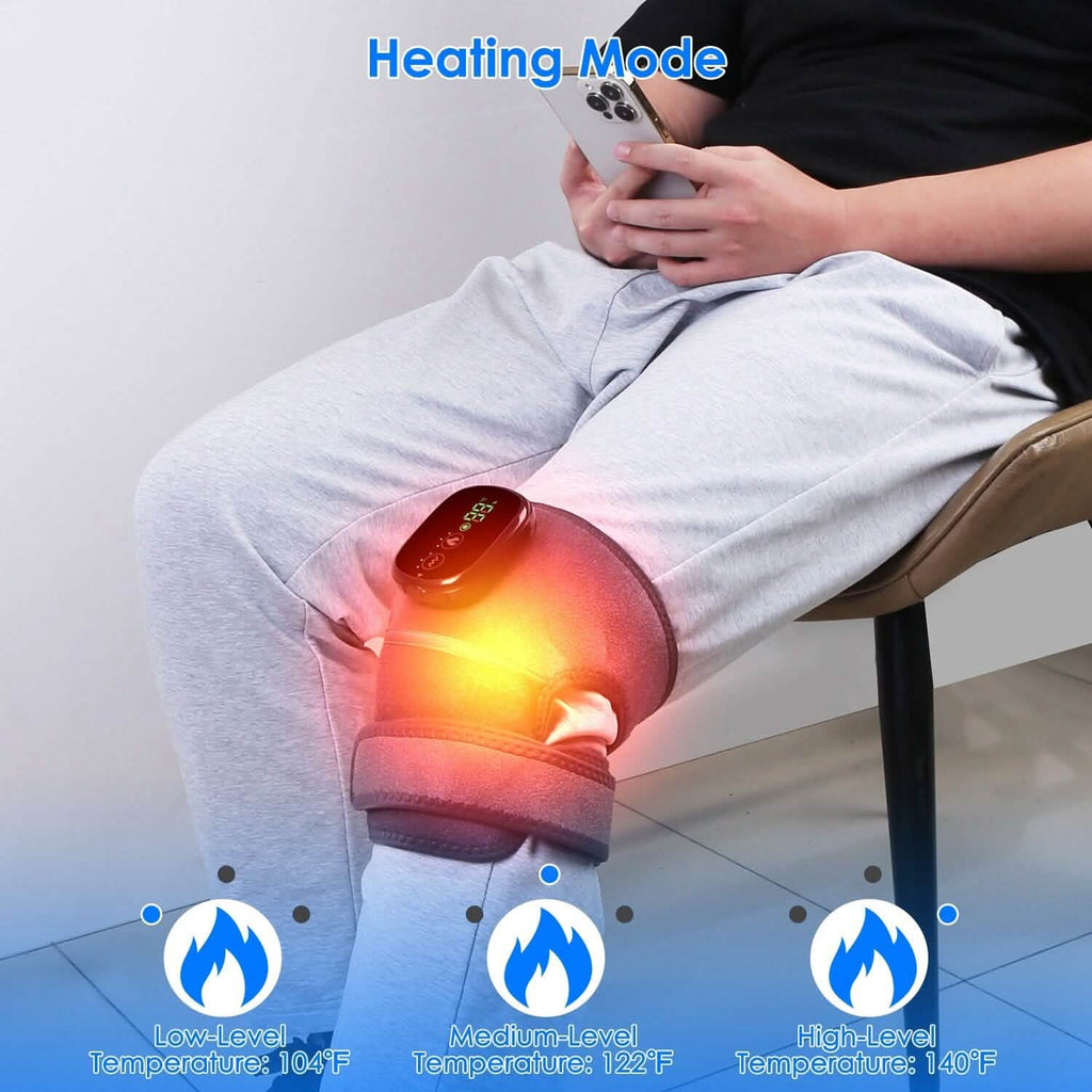 3-in-1 Heated Pads Massager with 3 Level Vibration