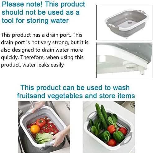 3-in-1 Multifunctional Foldable Cutting Board