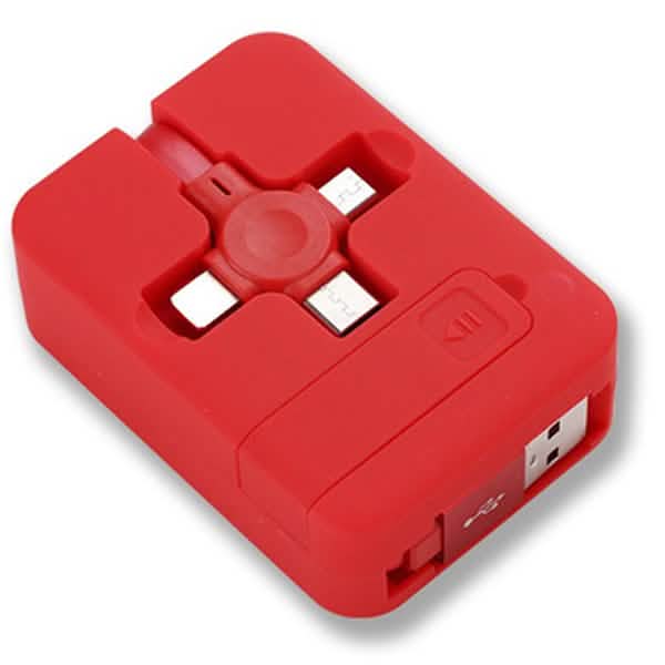 Câble de charge rétractable portable 3-en-1