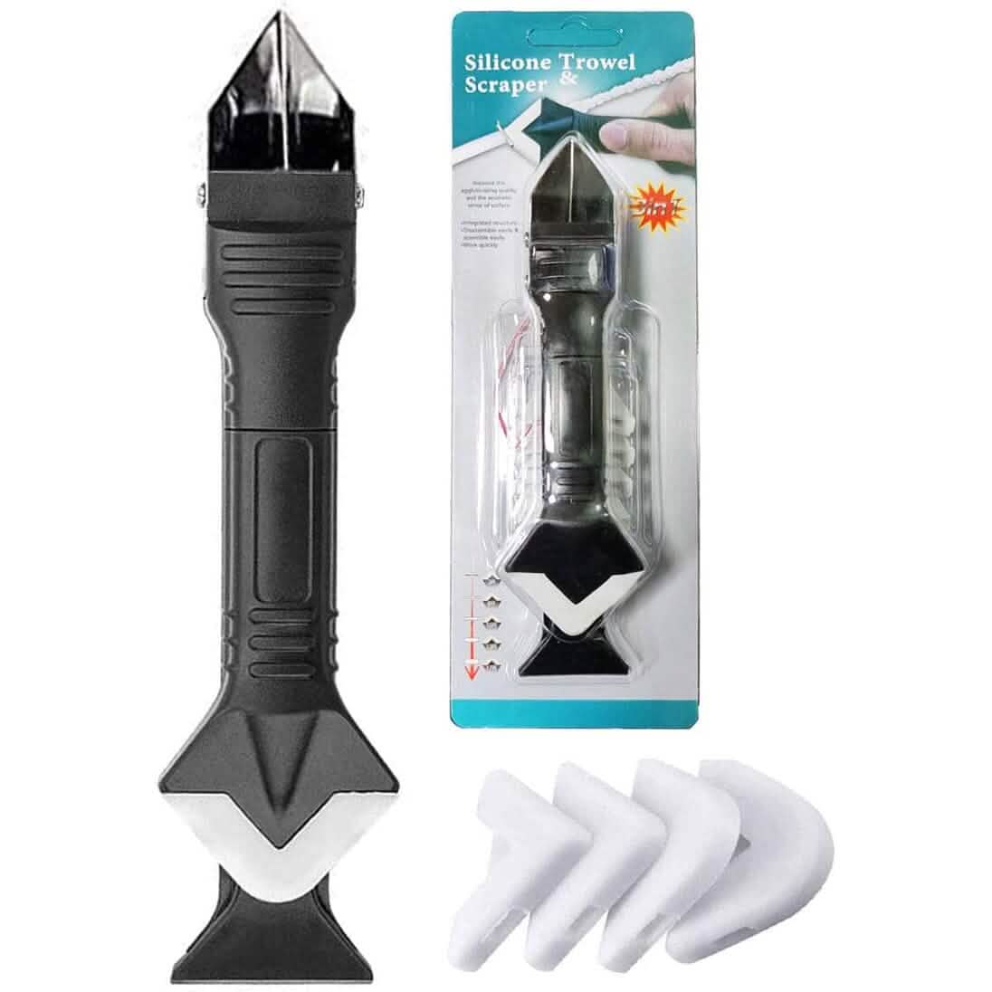 3-in-1 Stainless Steelhead Caulk Remover and Sealant Scraper