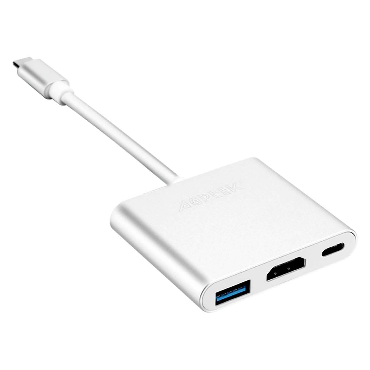 Adaptateur multiport USB-C vers HDMI 3-en-1