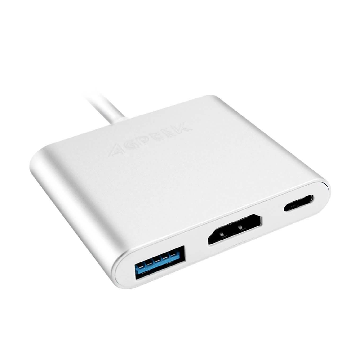 Adaptateur multiport USB-C vers HDMI 3-en-1