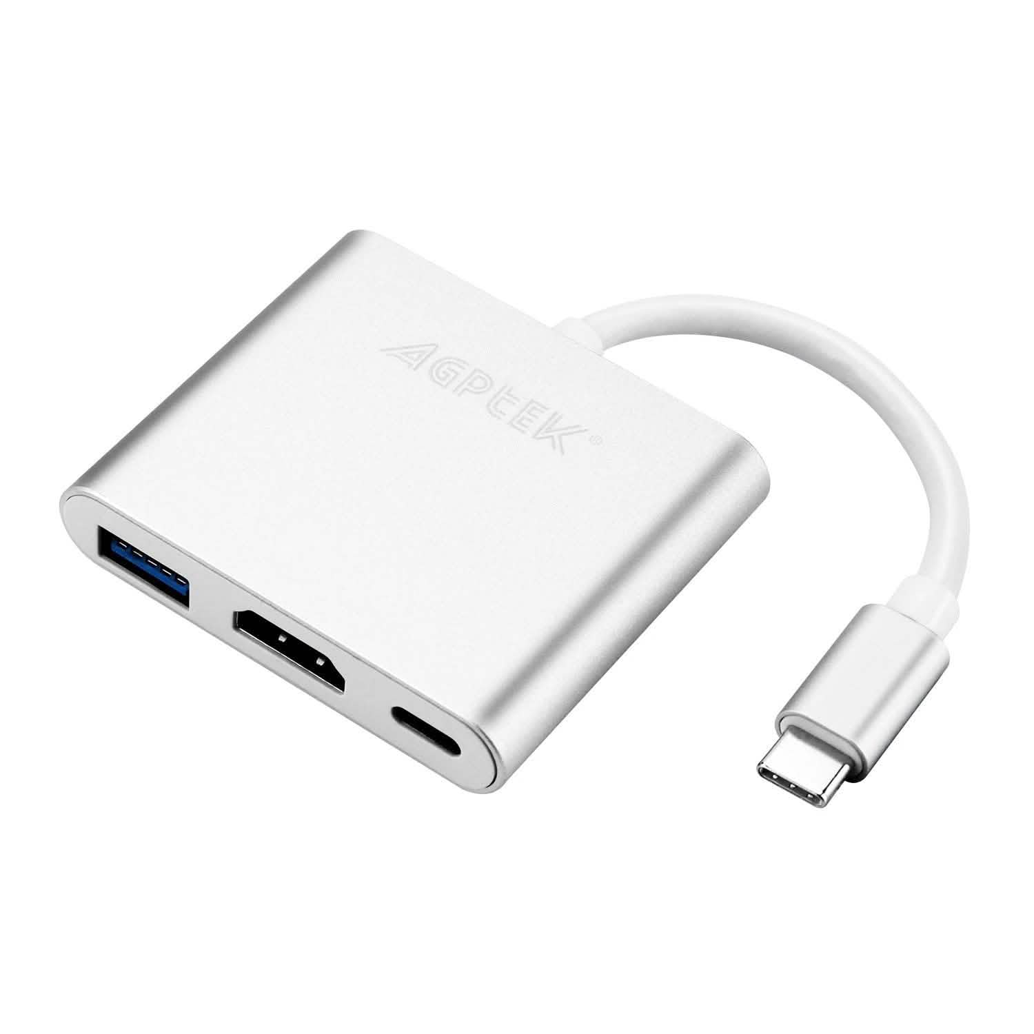 Adaptateur multiport USB-C vers HDMI 3-en-1