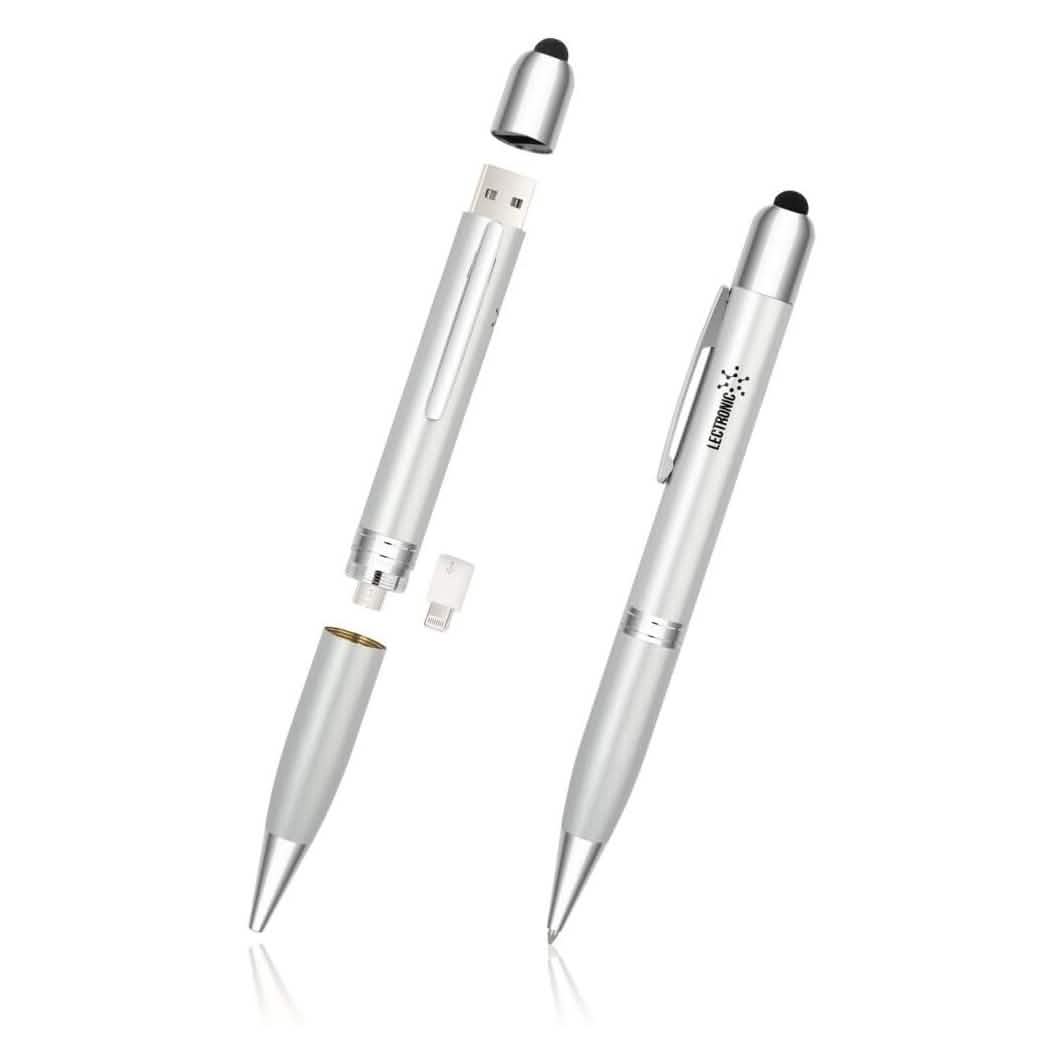 Stylo XPower 3-en-1 - Stylo, Stylet, Batterie externe