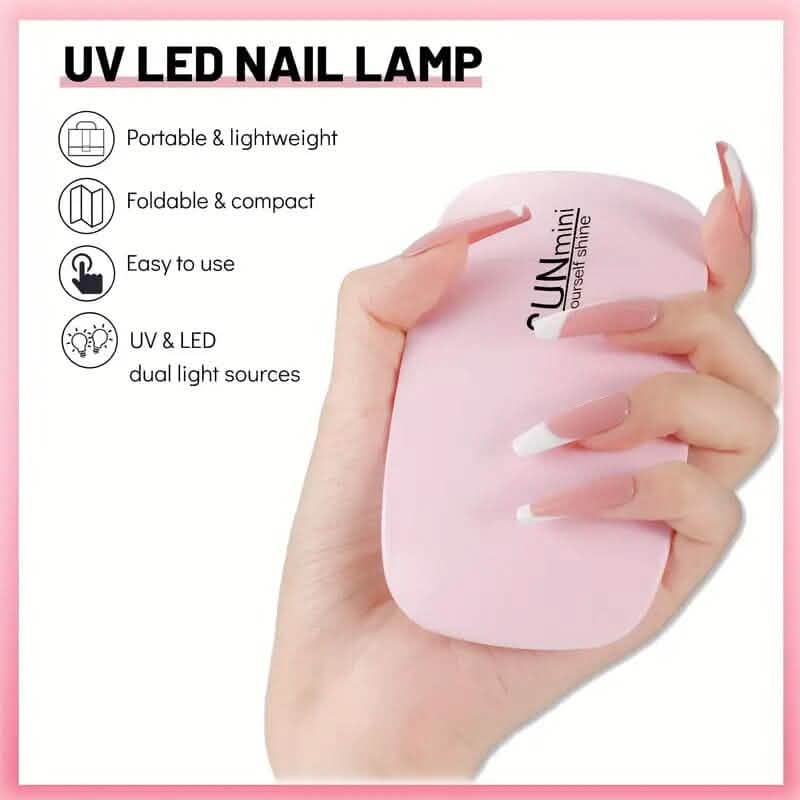 Mini lampe LED/UV 3 LED pour vernis à ongles