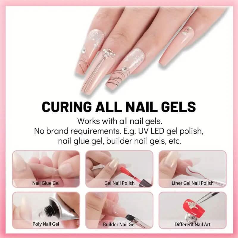 Mini lampe LED/UV 3 LED pour vernis à ongles