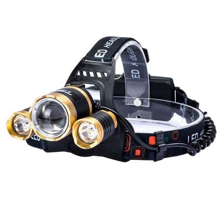 3 LED XM-L T6 Lampe Frontale Étanche Torche Lampe de Poche