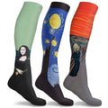 3 ou 6 paires : Chaussettes de compression DCF Famous Art Paintings