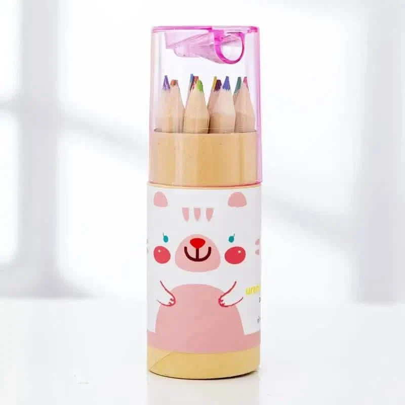 3-Pack: 12-Color Cute Pencils Creative Stationery Cute Bear