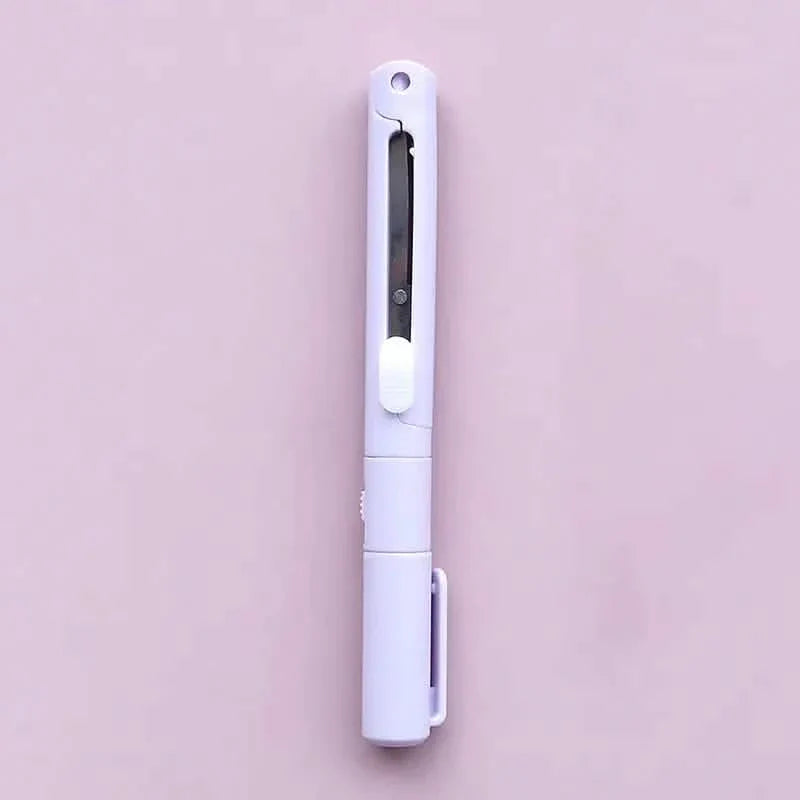 Lot de 3 : Ciseaux stylo 2 en 1 avec coupe-papier