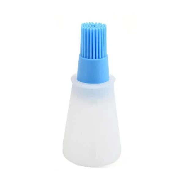 Lot de 3 : Bouteille de Pinceau à Huile en Silicone pour Barbecue de 65 ml avec Fond Plat